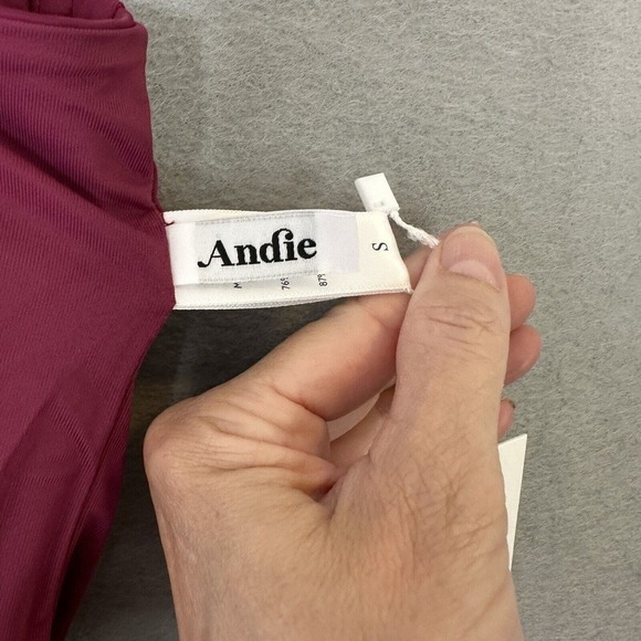 Andie Swimwear The Canary Tank Top Women Sz S Underwire Support Adjustable Comfy - Picture 7 of 10